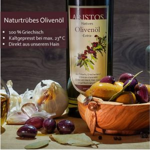 Naturtrübes Olivenöl Aristos