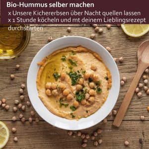 Hummus selber machen aus Kichererbsen